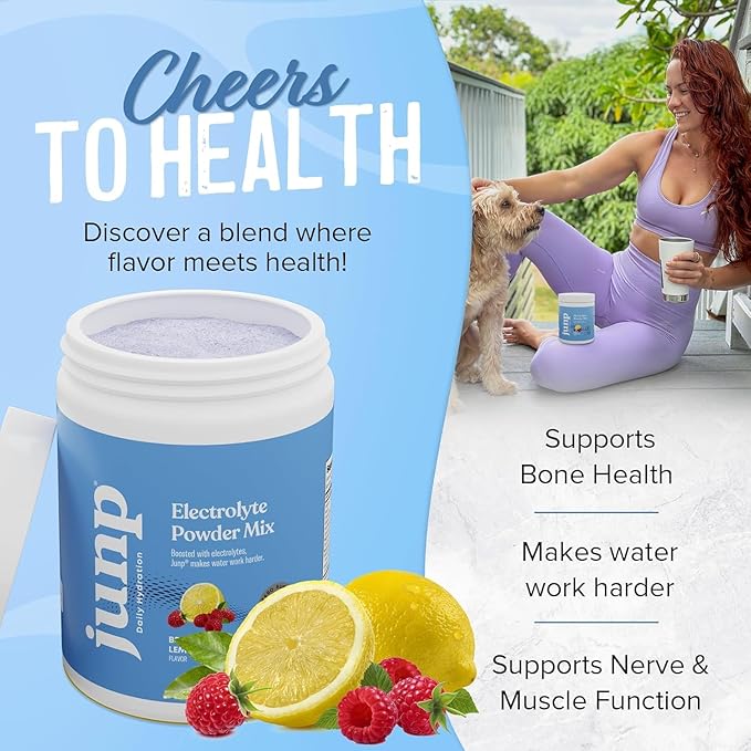 JUNP Electrolytes Powder No Sugar No Carbs – Fresh Berry Lemonade Keto Drink Mix - Potassium & Salt Electrolyte Hydration Powder Zero Calorie Sugar Free Electrolyte Powder, 90 Servings (Pack of 2)