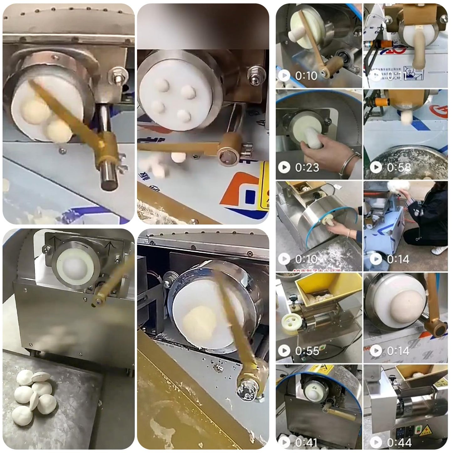 Koalalko Electric Automatic Dough Cutter Machine, 400W, 110V, Stainless Steel, 3 Sizes Molds, 25mm-40mm, 0-500g Adjustable Weight, Suitable for Food Processing Plants, Restaurants, Bakeries