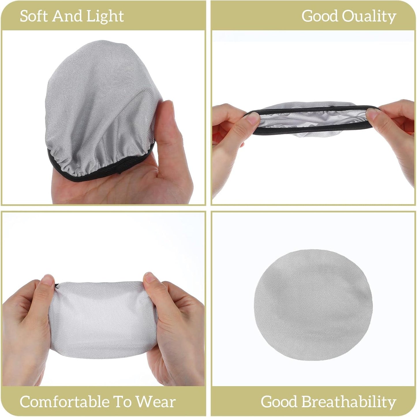 Bremorou 2 Headset Headset 3.5" 4.3" Headphone Covers for Ears Pairs Washable Stretchable Earpad Cloth Cover Protectors