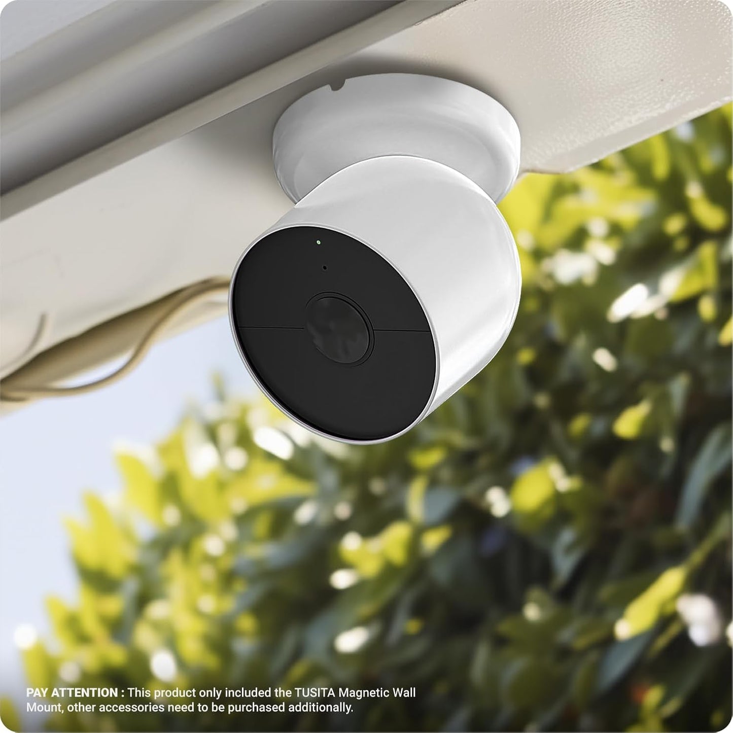 2nd 2-Pack TUSITA Magnetic Wall Mounts Compatible with Google Nest Cam Outdoor or Indoor Generation Cameras
