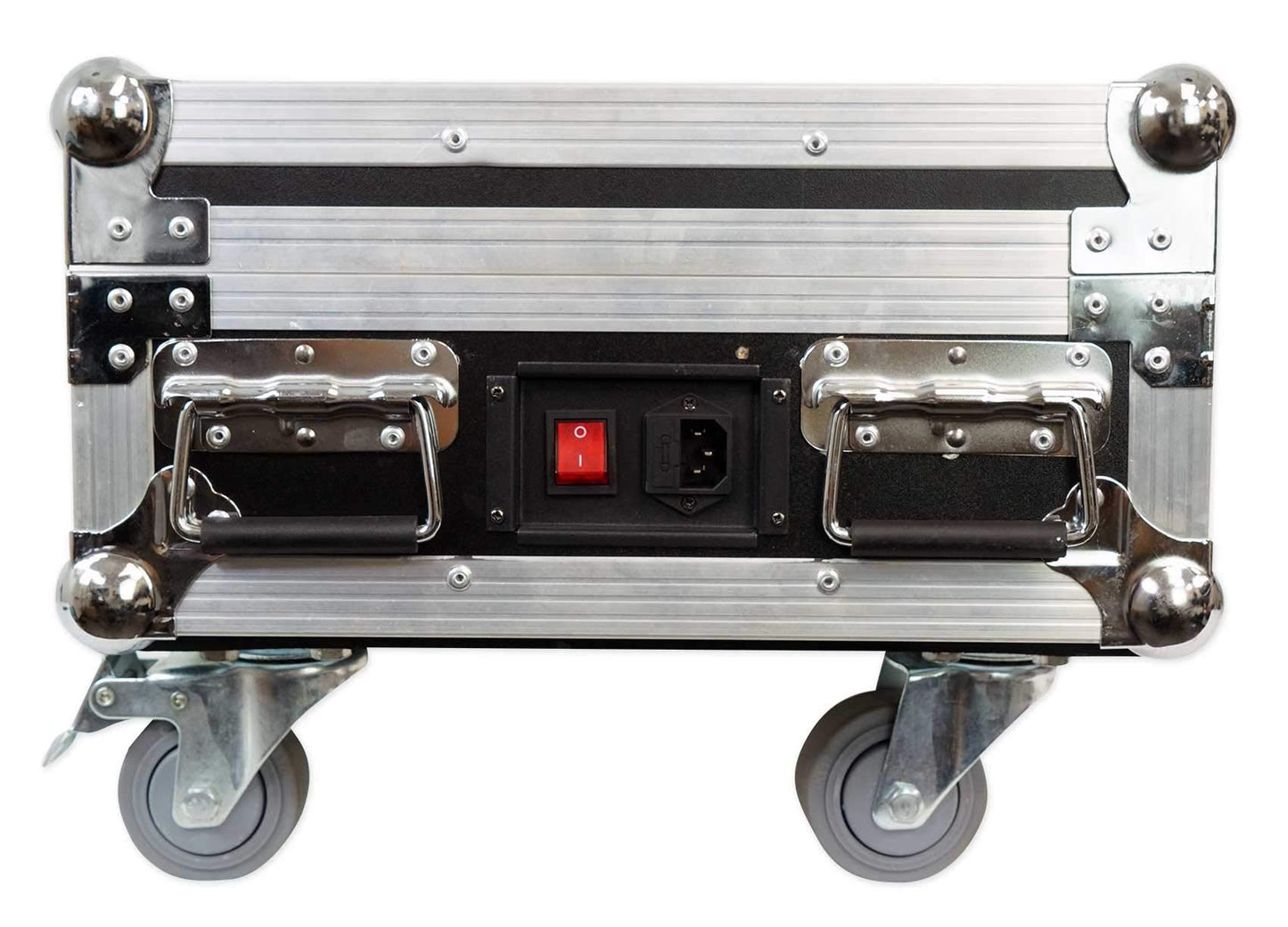 Rockville Best Pack 50 (8) Black 24W Battery Wash Lights, Wireless DMX, RGBWA+UV, Charging Case, Long-Lasting Battery, Remote Control, for DJs and Event Lighting