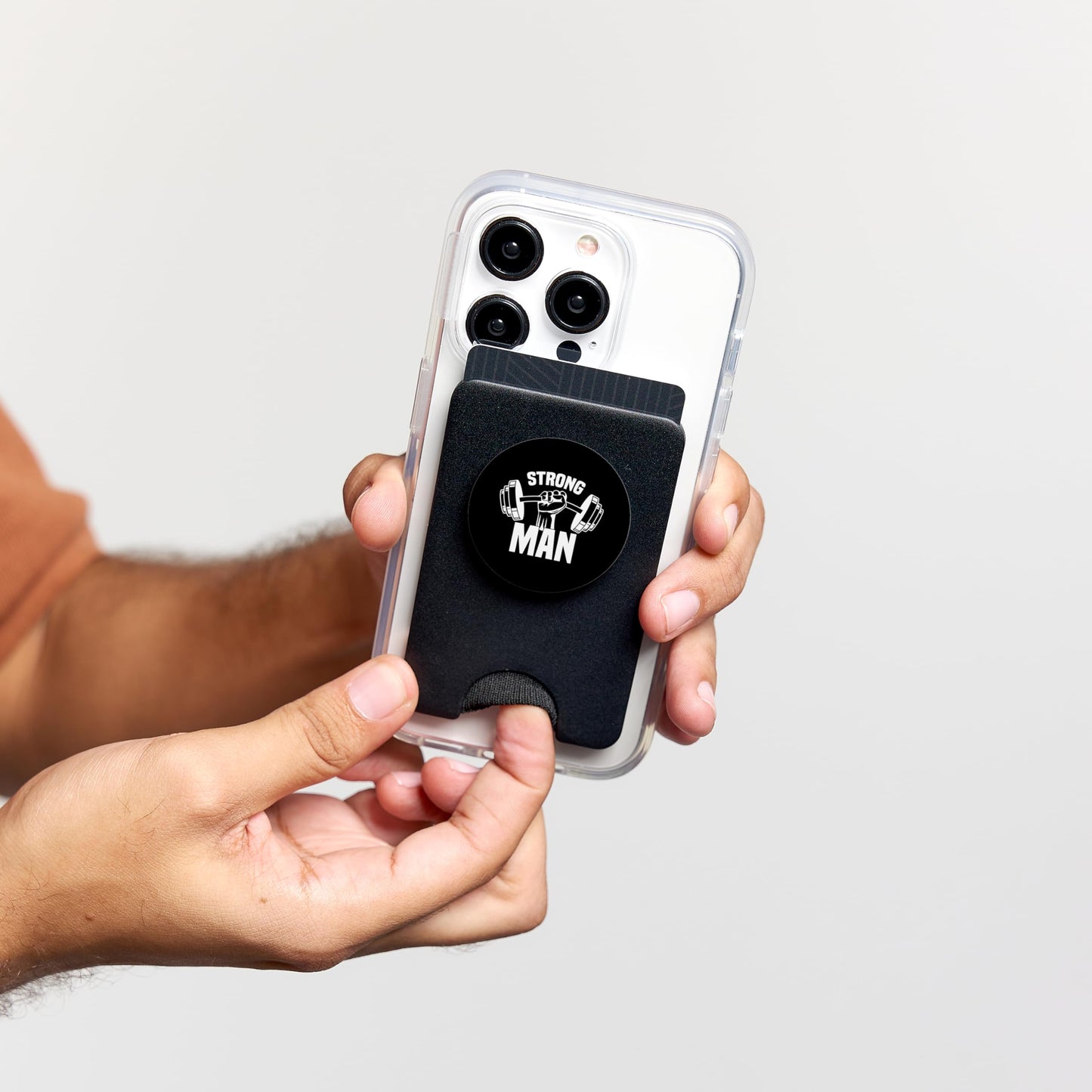 Strongman Gym Yoke Log Dumbbells PopSockets PopWallet for MagSafe