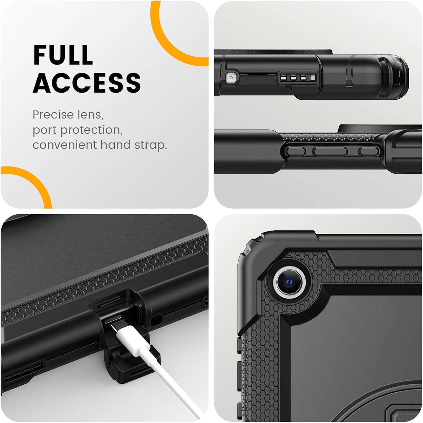 timecity A11+ A9+ 11 Inch Case for Samsung Galaxy Tab Plus / Plus - Heavy Duty Protective Cover with Screen Protector