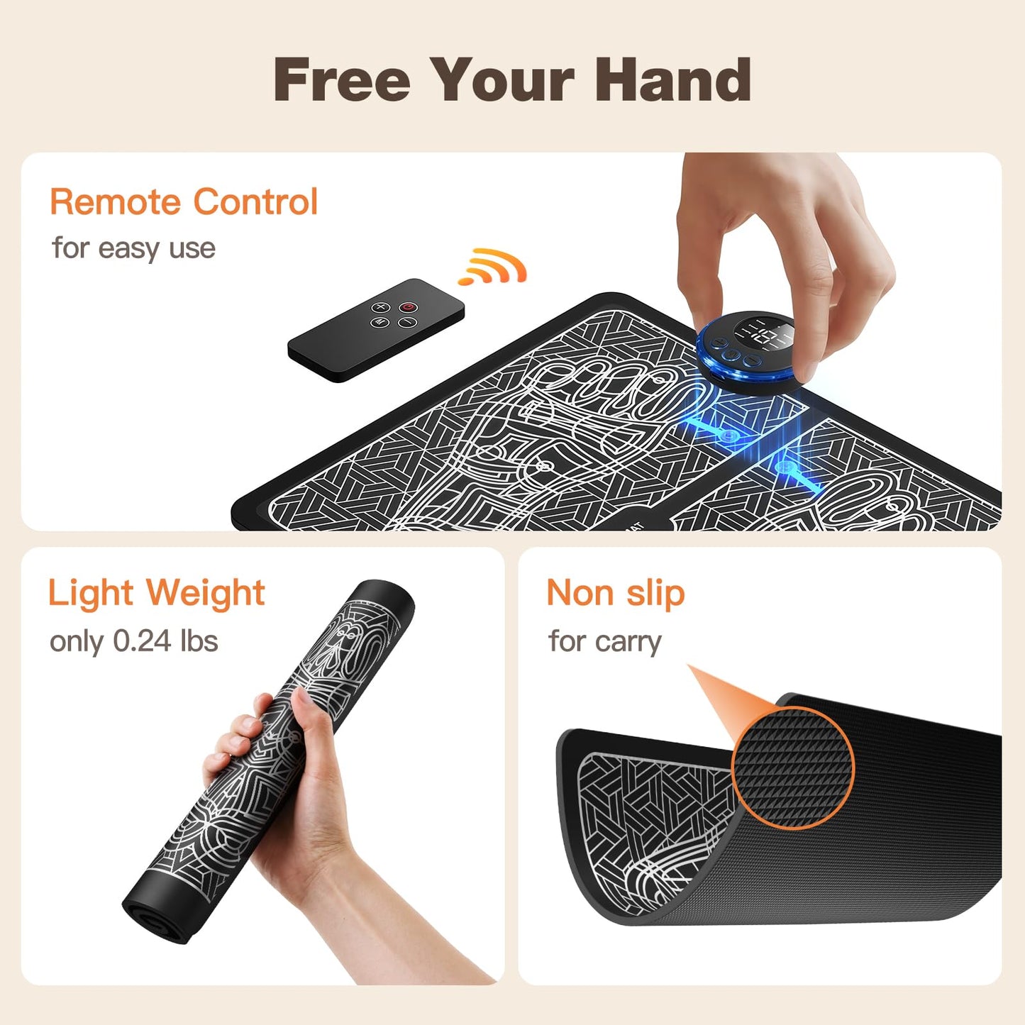 zdasosr Transcutaneous Electronic Nerve Stimulator and Powered Muscle Stimulation for Pain Relief, EMS Foot Massager
