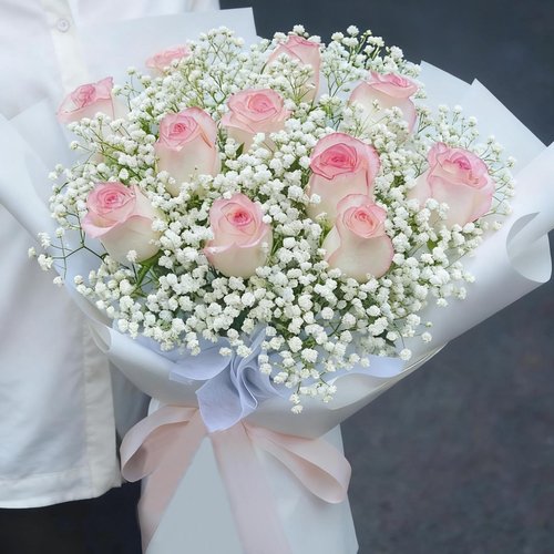 20 Pcs Real Touch Babys Breath Artificial Flowers, White Fake Flowers Baby Breath Flowers Artificial Bulk with Stems Decorations for Vase Wedding Party Garden Home Decor Centerpiece Arrangements