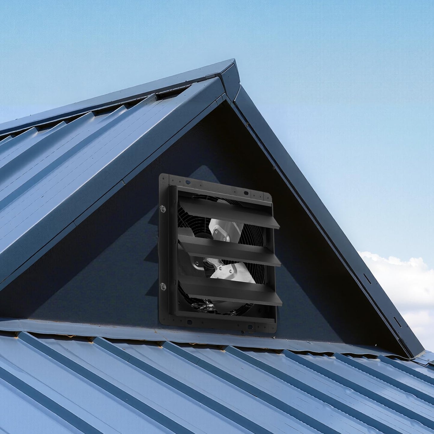 VEVOR 10 inch Exhaust Fan, Wall Mounted Attic Fan with Variable Speed, Temperature & Humidity Controller, 1000 CFM, Automatic Shutter