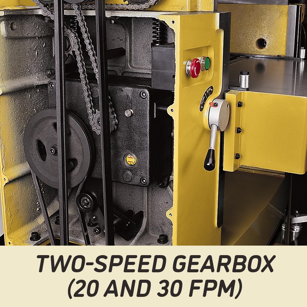 Powermatic 22-Inch Planer, Helical Cutterhead, 7-1/2 HP, 230V 3Ph (Model 201HH)