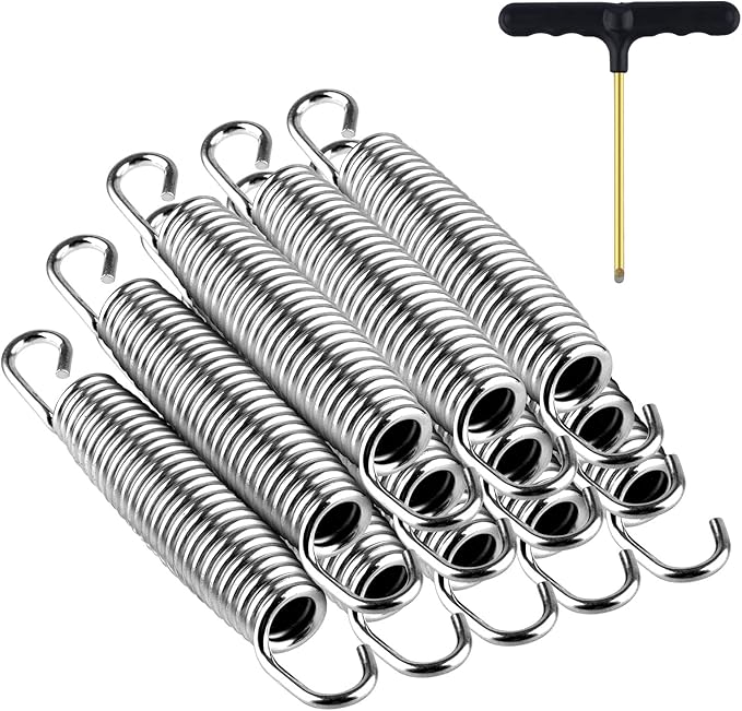 Heavy Duty Trampoline Springs 5.5inch for Trampolines, Stainless Steel Trampolin Replacement Springs 12pcs