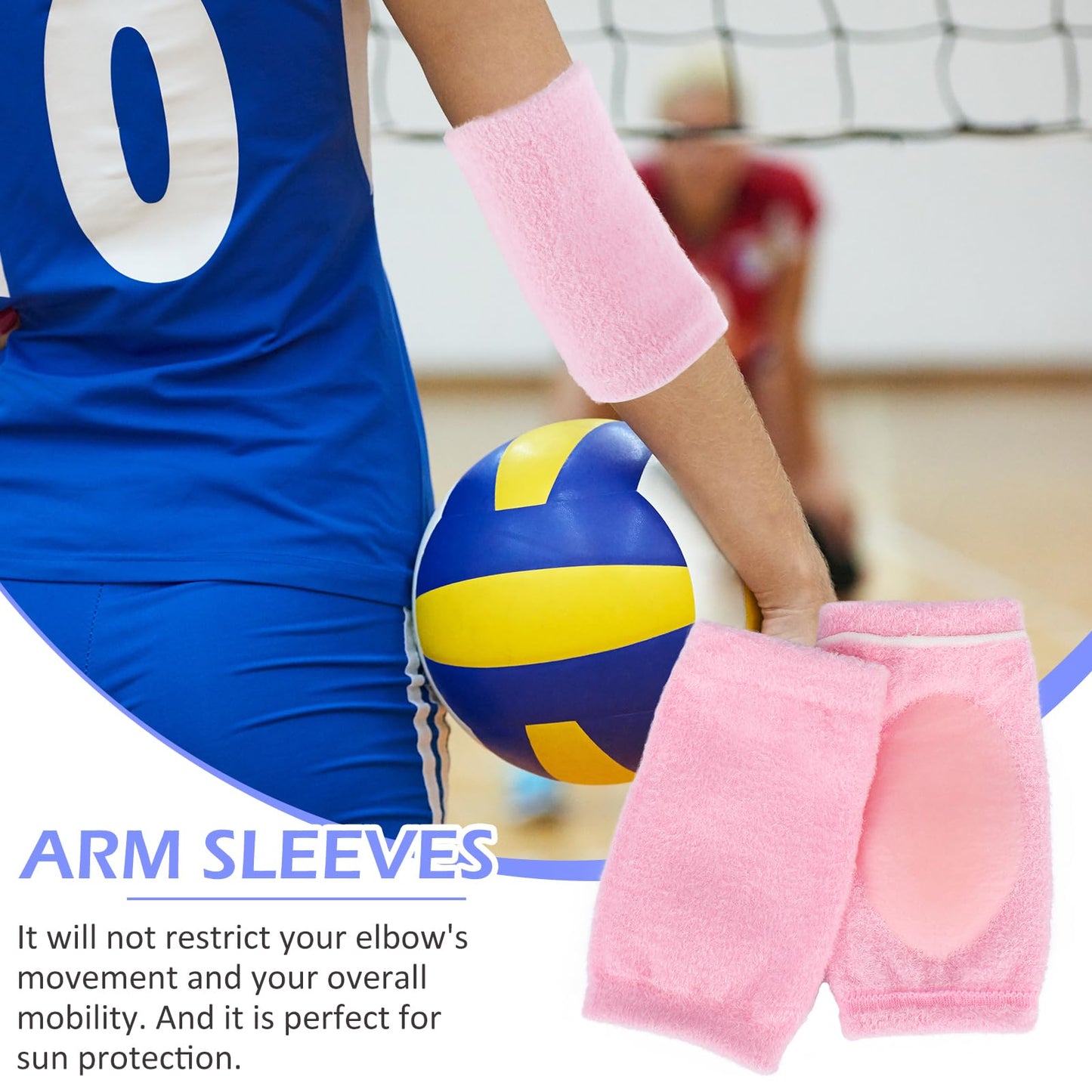 YBEATY 2 Pairs Elbow Moisturizing Sleeve Elbow Soft Gel Cover Heel Socks Breathable Brace Protection for Women SPA Moisturizing Dry Cracked Skin Care Calloused