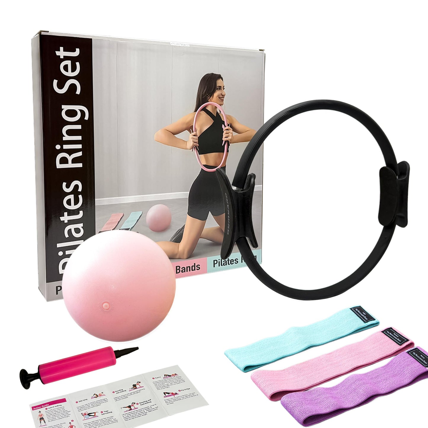 GymYard Pilates Ring Set(Black)