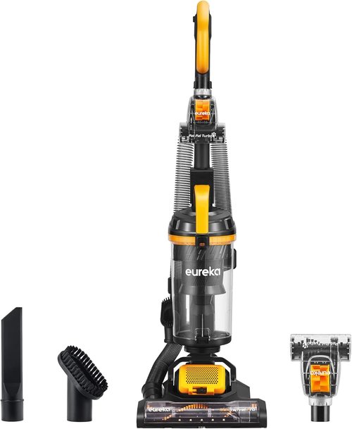 Eureka MaxSwivel Pro NEU350 Upright Vacuum Cleaner - Powerful, Lightweight for Pet Hair & Carpet | Yellow