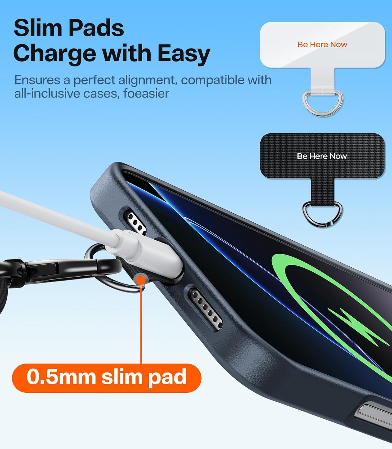 17 Max,Skin-Friendly,2 TORRAS Phone Lanyard with Hanging Loops, Adjustable Anti Theft Phone Strap Crossbody for iPhone