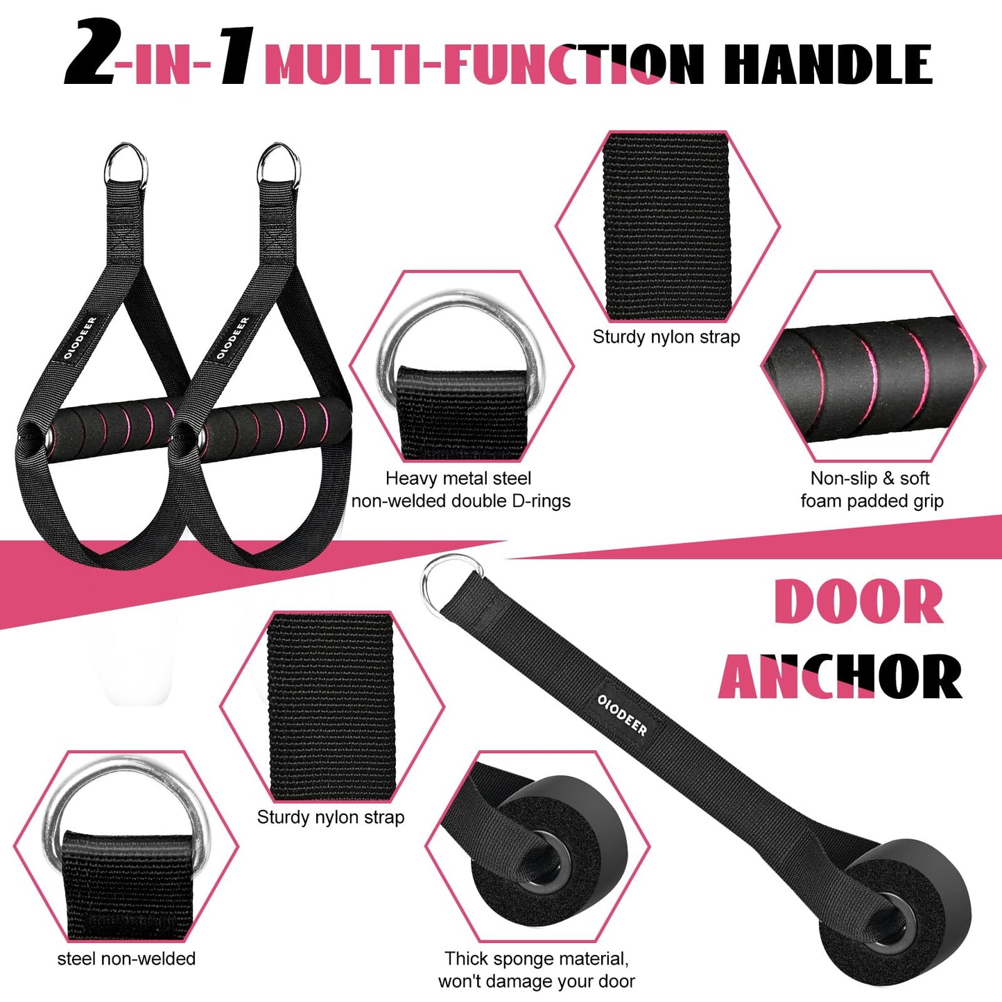 Pilates Bar Kit with Resistance Bands, Olodeer Pilates Reformer Exercise Bar with Ab Roller at Home Workout Equipment, Pilates Bar Set for Full Body Training Women & Men