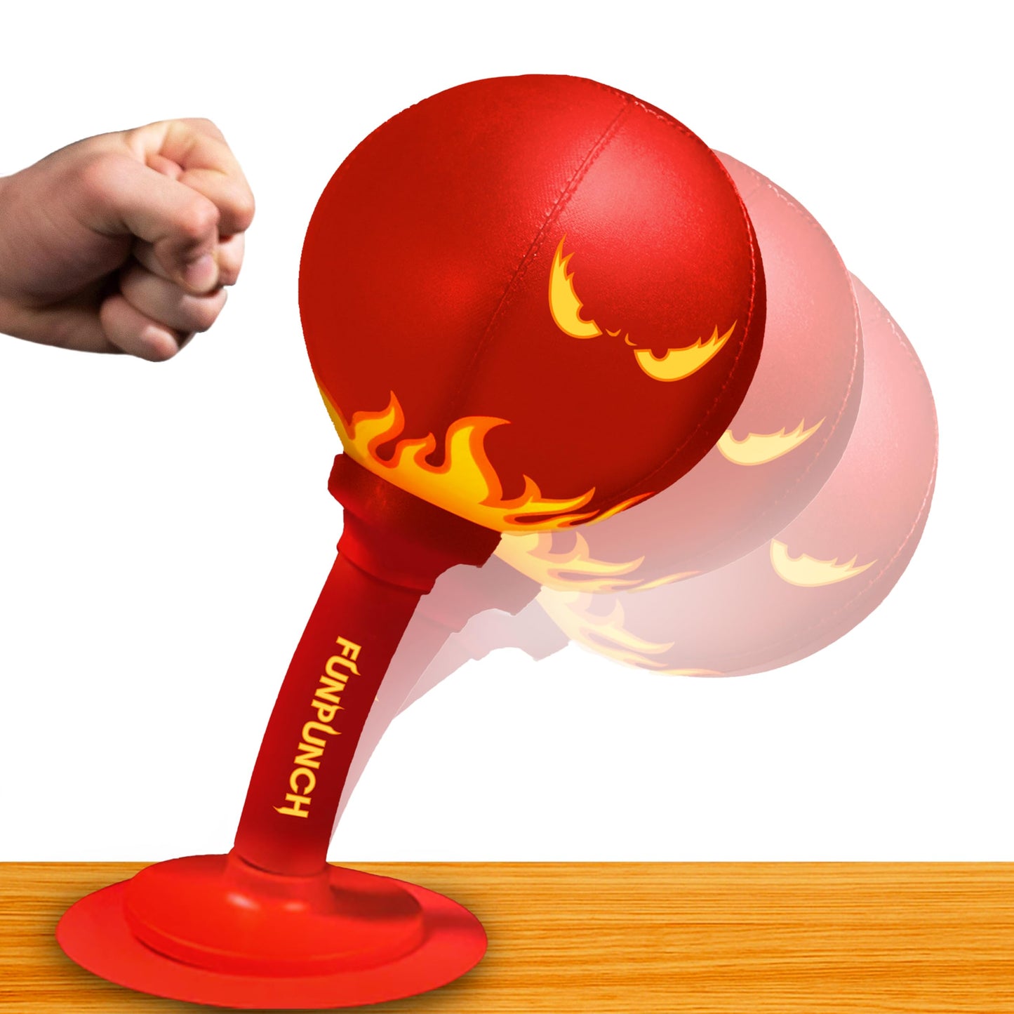 FUNPUNCH Rage Bag - Elite Boxing Training Mini Punching Bag for Advanced, Aspiring Boxers - Small, Portable Desk Punching Bag Punching Ball for Skills and Stress Relief - Fun Punch Portable Speed Bag