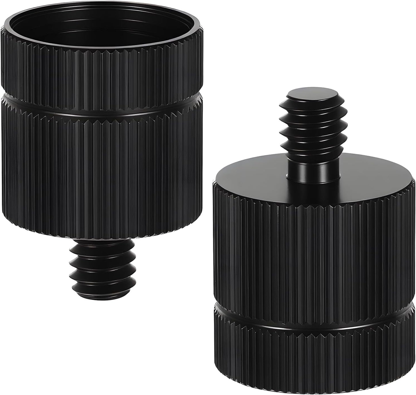 Xyembu 2PCS 5/8-11 1/4 Tripod Adapter Female to Male Laser Level Tripod Conversion Thread for Various Photography