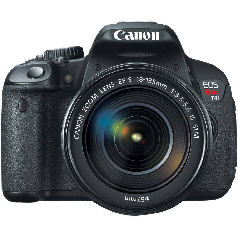Canon EOS Rebel T4i 18.0 MP CMOS Digital Camera with 18-135mm EF-S is STM Lens (Renewed), Black