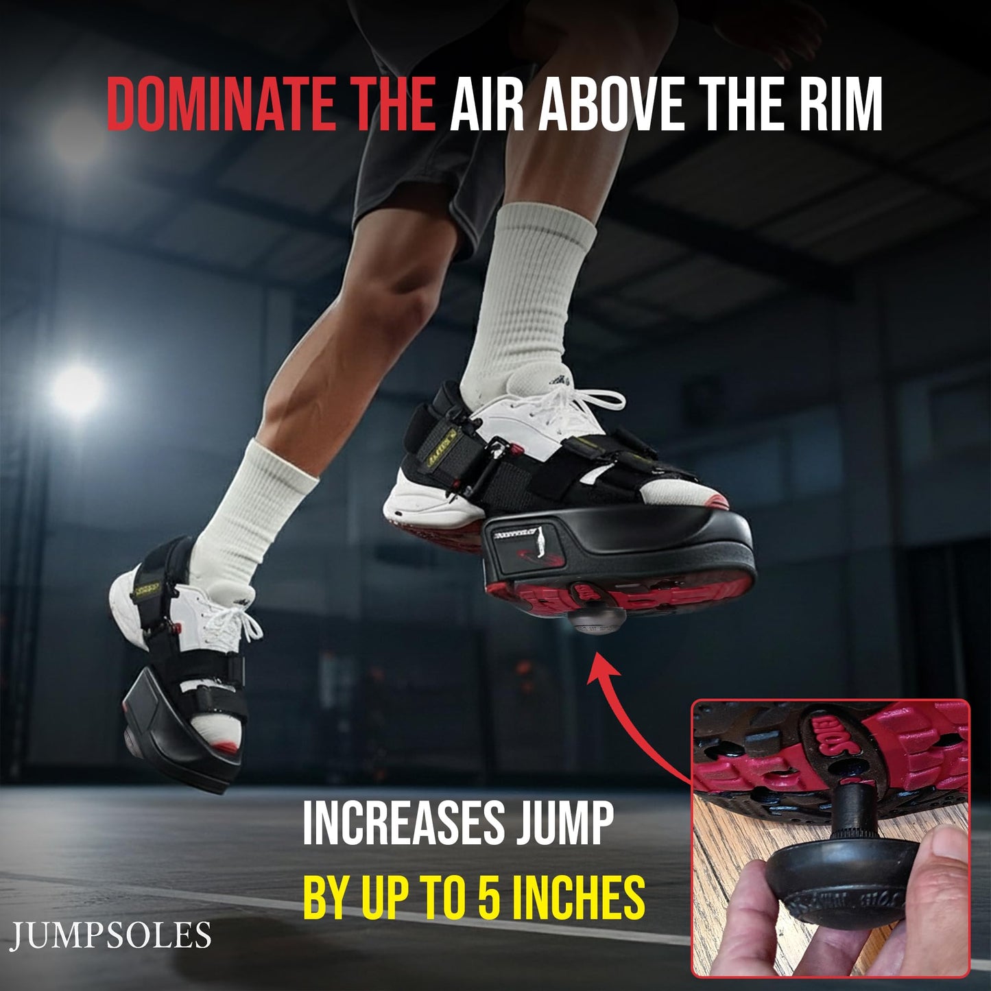 Jump Training System – Vertical Leap Speed & Agility Trainer Improves Foot & Ankle Strength Jump Shoes for Achilles & Plantar Fasciitis Relief – Small Sizes 5-7.5