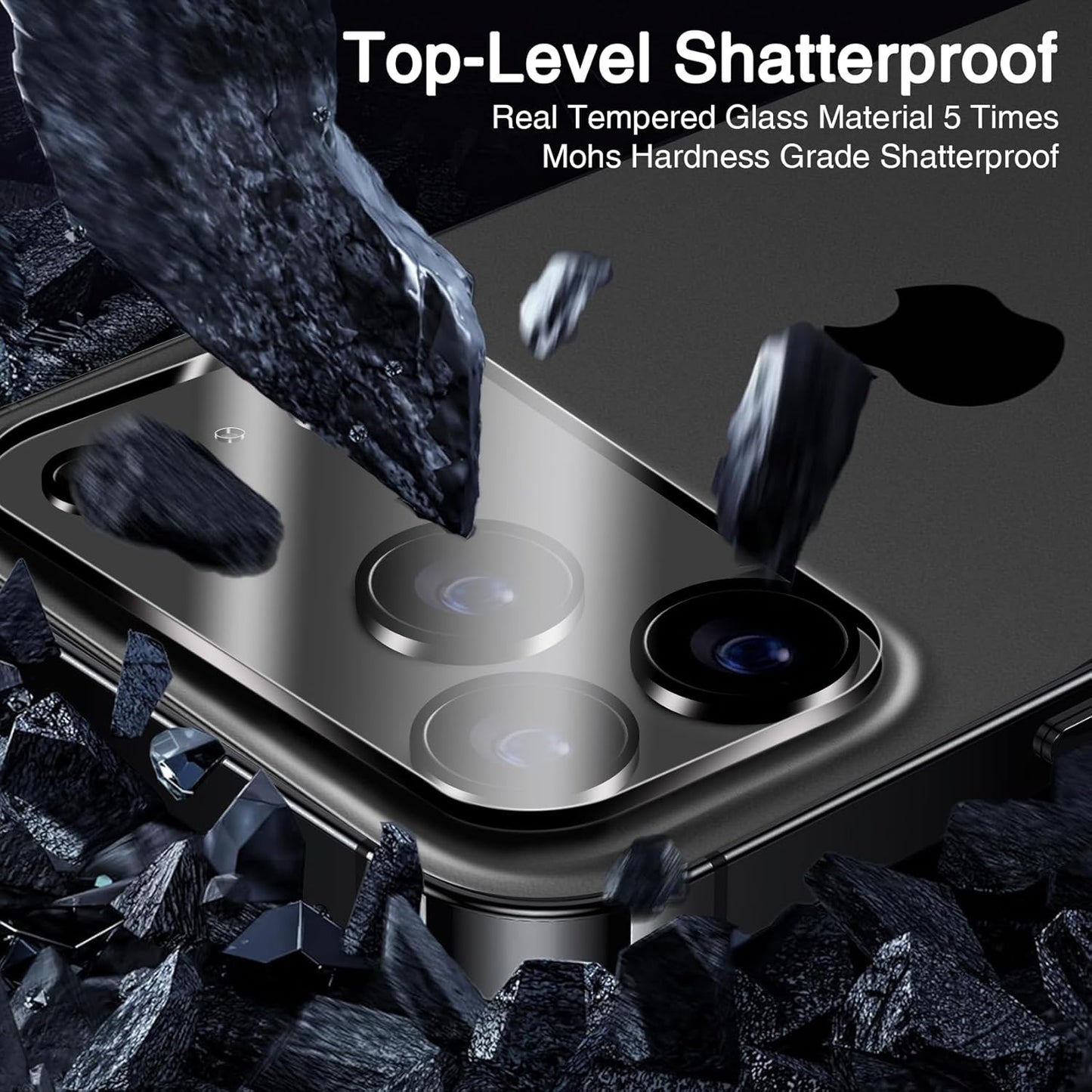 3 Pack 17 9H Wiaocit Tempered Glass Camera Lens Protector for iPhone Pro Max, Hardness, Anti-Scratch, Case Friendly
