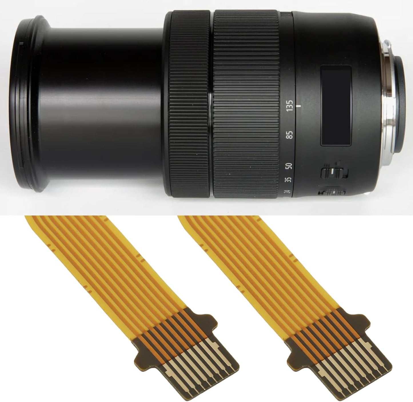 Be In Your Mind 2pcs 17-85mm f/4-5.6 Lens Aperture Flex Ribbon Replacement Cable Compatible with Canon EF-S