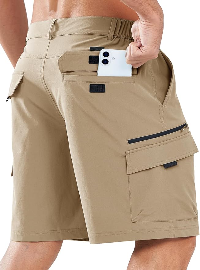 NORTHYARD Men's Cargo Hiking Shorts 9" Lightweight Outdoor Tactical Work Camping Sport Golf Casual Travel Fishing Multipocket