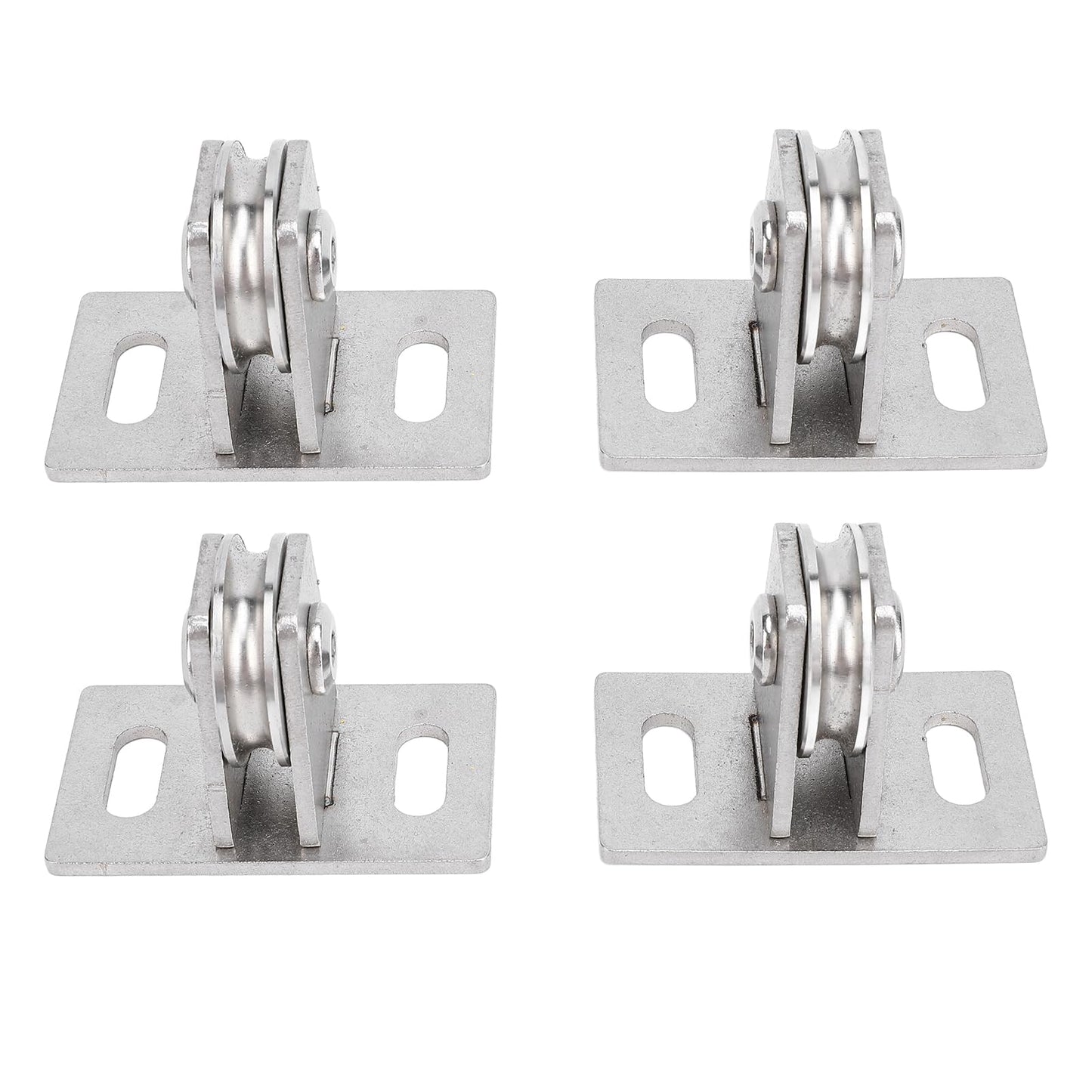 Fixed Pulley Single Silent Dual Bearings Carbon Steel 330lb Load Bearing Wall Mounted Lifting Pulley Block for DIY Gym Accessory and Home Fitness