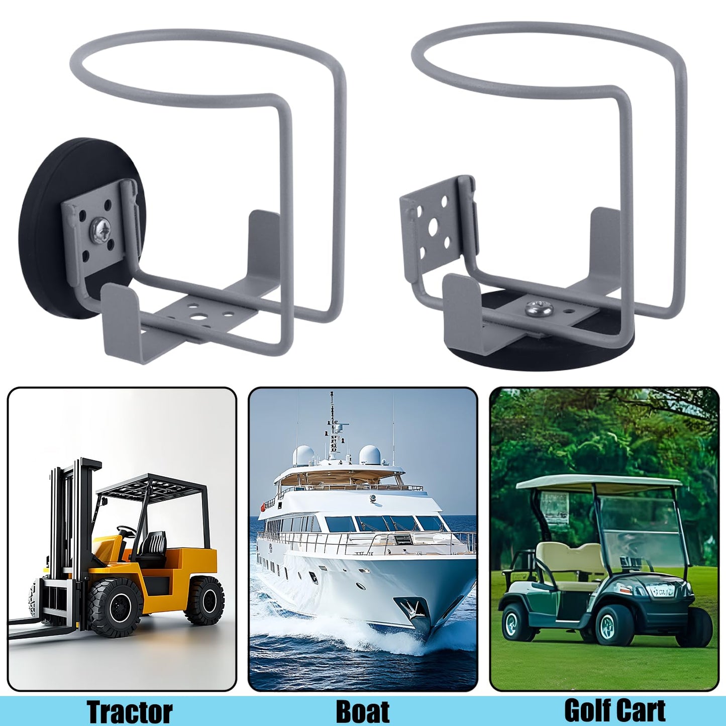 Magnetic Cup Holder, Convenient to Carry, Suitable for Magnetic Beverage Holders Used on Tractors, Lawn mowers, Boats, Trucks, School Buses, refrigerators and Treadmills. Cup Holder