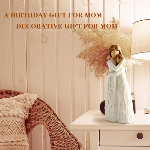 Mom Birthday Gifts from Daughter – Gift for Mom or Daughter,7.8'' Mother and Daughter Hand Painted Figure,Mother’s Day, Birthday, Christmas