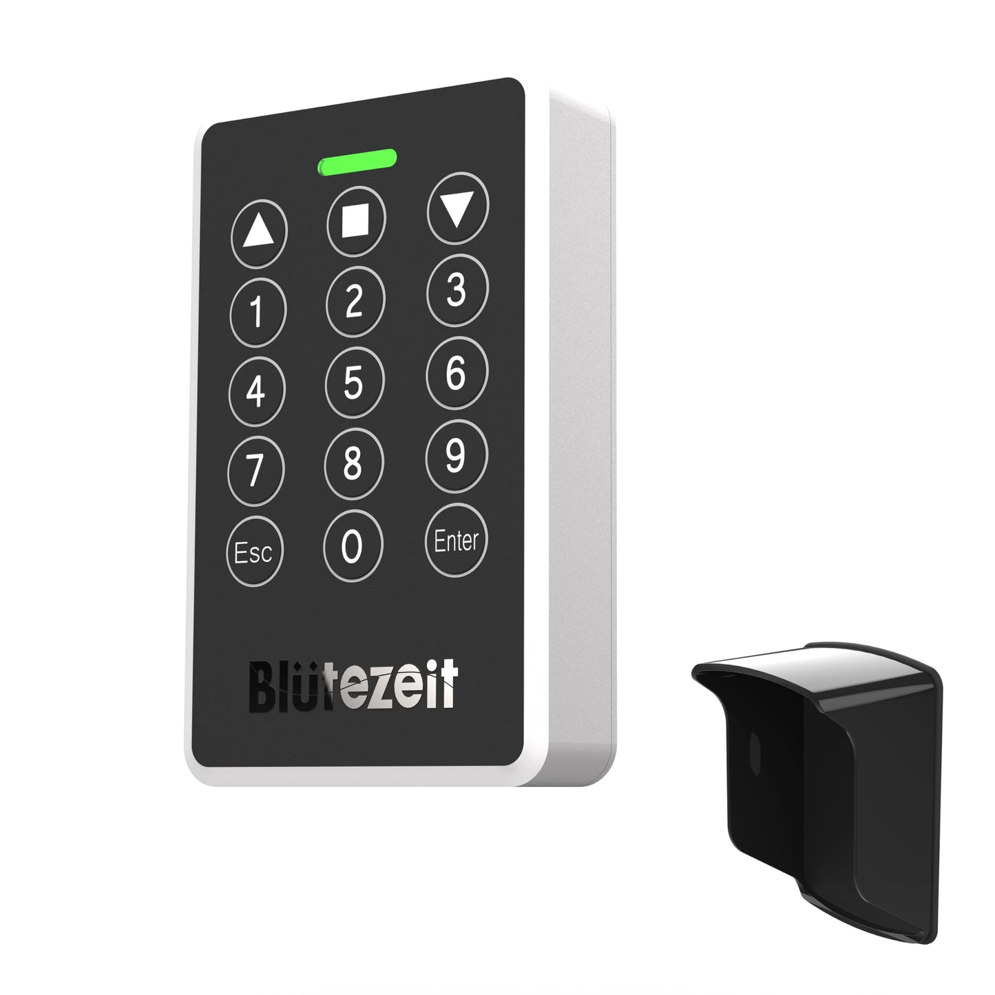 Blütezeit MS600 Solar Swing Gate Opener + Wireless Keypad Bundle – 880 lb Single-Arm Operator with Built-in 24 V Battery, 25W Solar Panel & IP54 Keypad