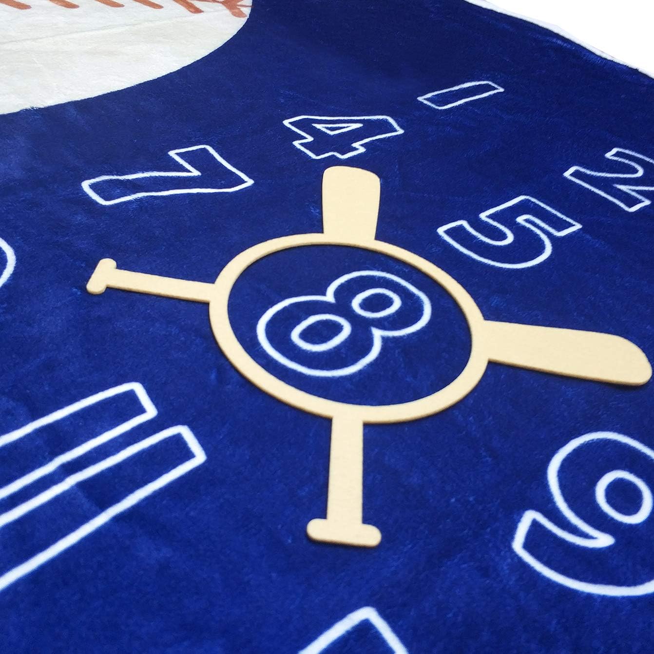 51''x40'' Tebaby Baby Monthly Milestone Blanket Boy - Newborn Month Blanket Unisex Neutral Personalized Shower Gift