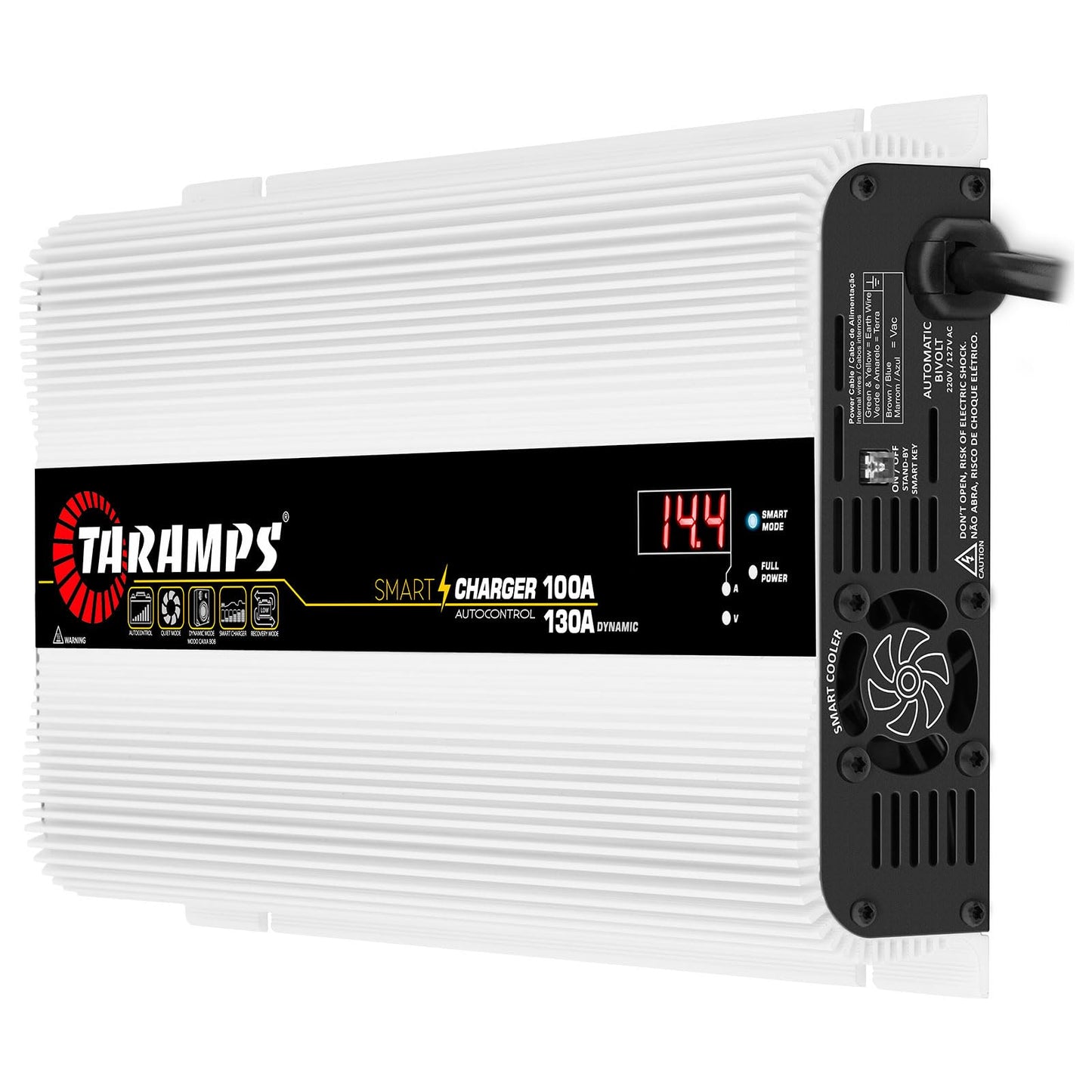 Taramps Smart Charger 100/130A battery charger 130A dynamic mode car audio system power supply 1850 watts max output power bivolt automatic 127/220VAC