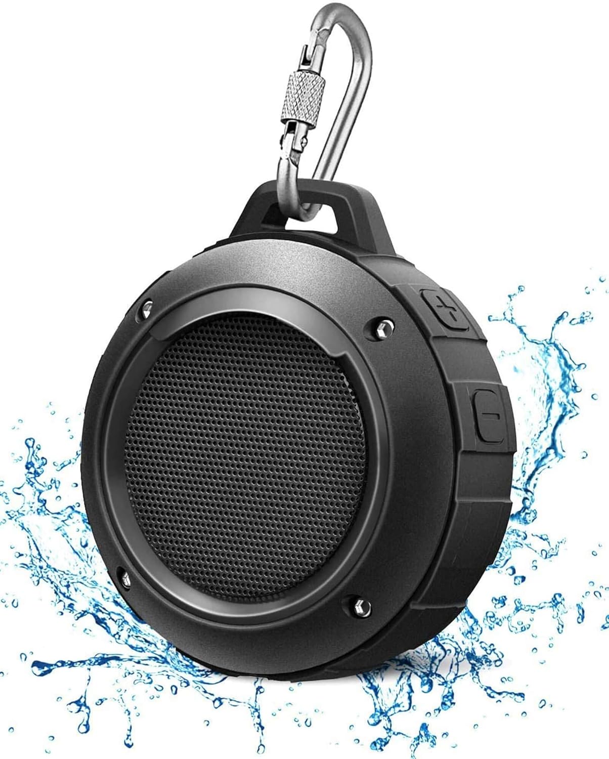 Kunodi Outdoor Waterproof Bluetooth Speaker, Wireless Portable Mini Shower Travel Speaker with Subwoofer, Enhanced