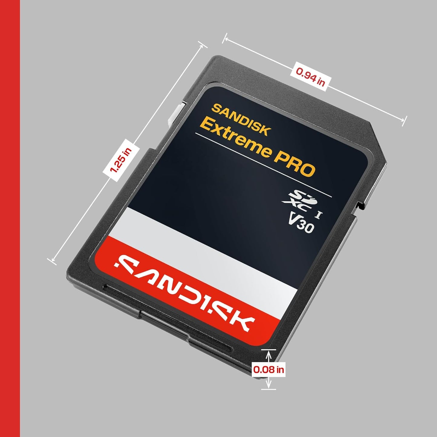 Sandisk 64GB 200MB/s 90MB/s 4K U3, V30 SDSDXXU-064G-GSCIN Extreme PRO SD UHS-I Card - Up to Read Speed and Write Speed
