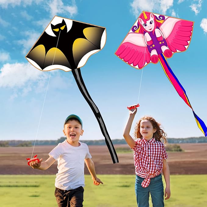 Kite for Kids Ages 3-5 4-8 & Adults, Flying Toys| Beach Toys| Outdoor Toys, Easy to Fly Butterfly Kites with Handle and 328FT Kite String, Large Kites for Boys Girls Birthday Gifts Party Favor Games