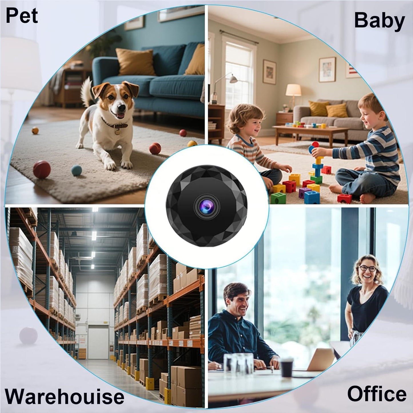 ZMDCAM 2K Hidden Camera - WiFi Mini Wireless Security Camera, Perfect for Indoor and Outdoor Security and Pet/Baby