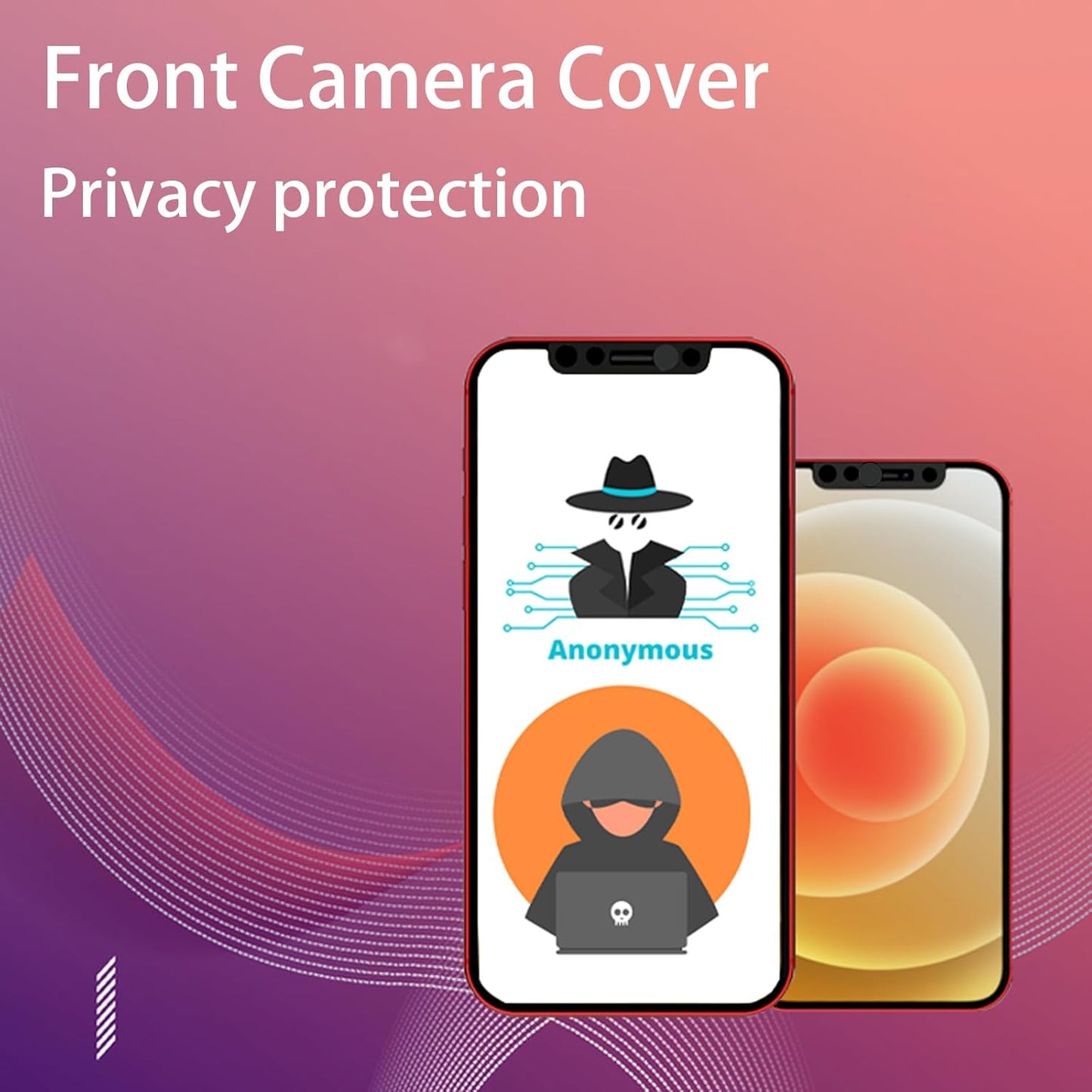 EYSOFT 11/11 Pro/11 12/12 /12Pro /12Pro Phone Front Camera Cover,Webcam Cover Compatible for iPhone X/XS/XR/XS Max