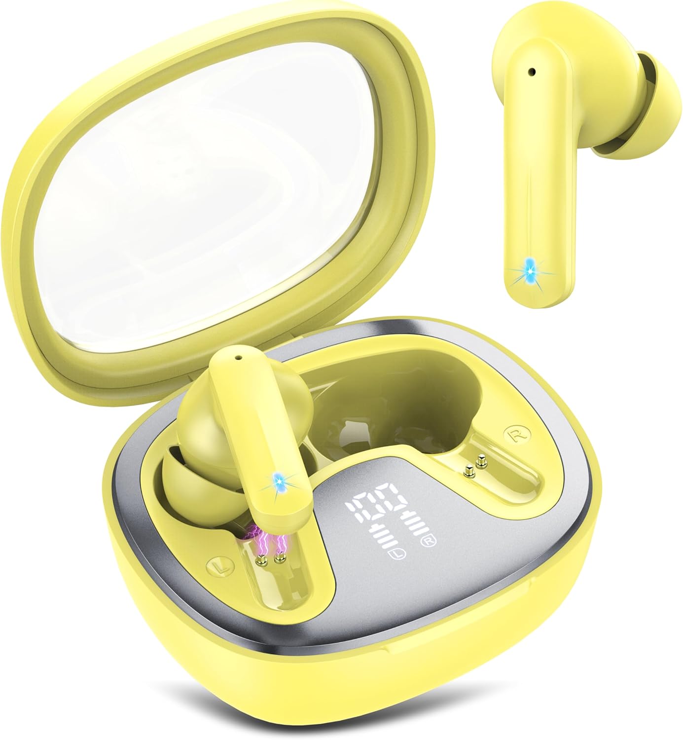 5.4 4 45H, IP7 Wireless Earbuds, Bluetooth Headphones, HiFi Stereo Bass Ear Buds, in Ear Earbuds with ENC Noise