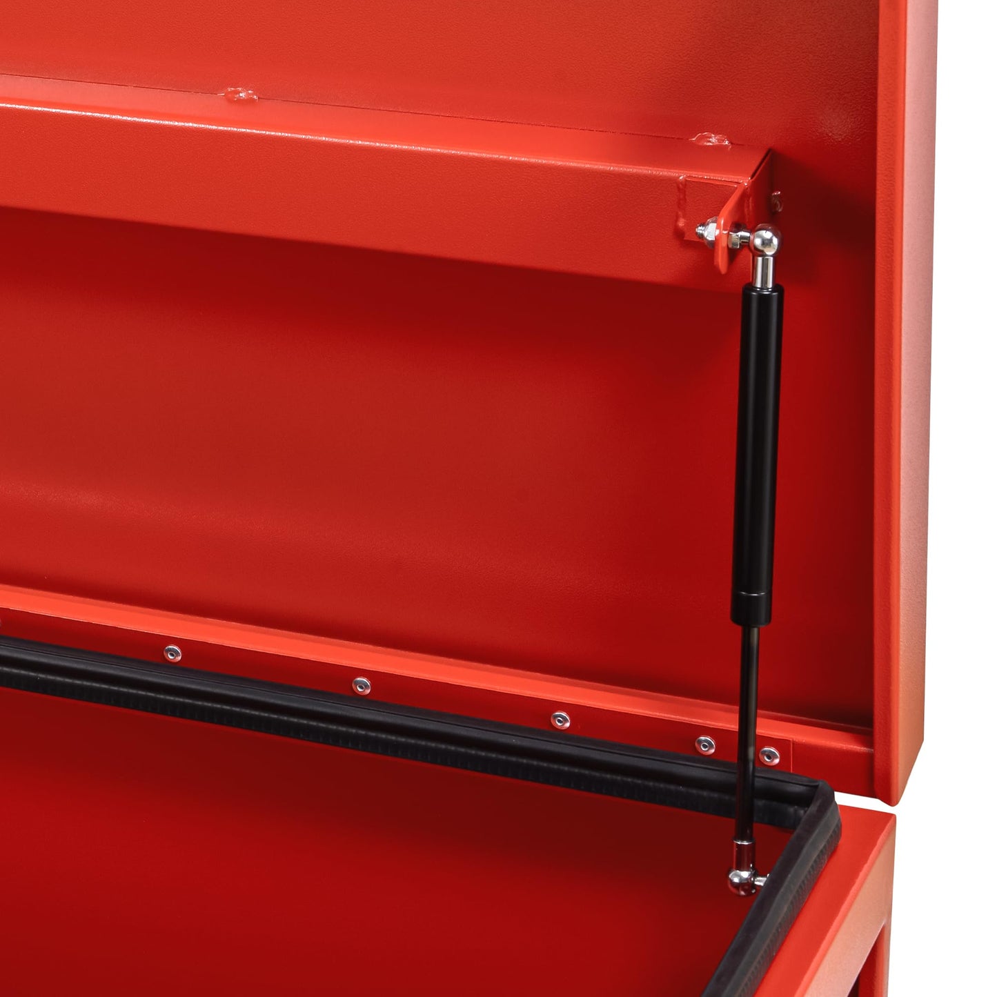 IDEALHOUSE Heavy Duty Aluminum Truck Bed Toolbox with Drawer – 48" Jobsite Storage Chest, Dual Hydraulic Levers, Side Handles, Lockable, Weatherproof Secure Organizer for Pickup Trucks, Trailers, RVs