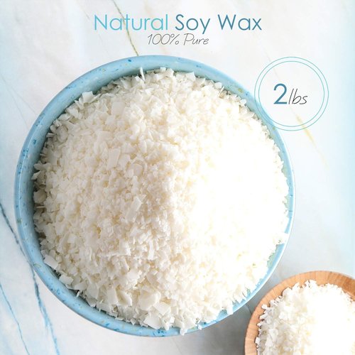 Hearth & Harbor Organic Soy Candle Making Kit - Complete DIY Supplies with Natural Wax, Wicks & Tins | Perfect Gift Idea, Home Decor - 2 Lbs