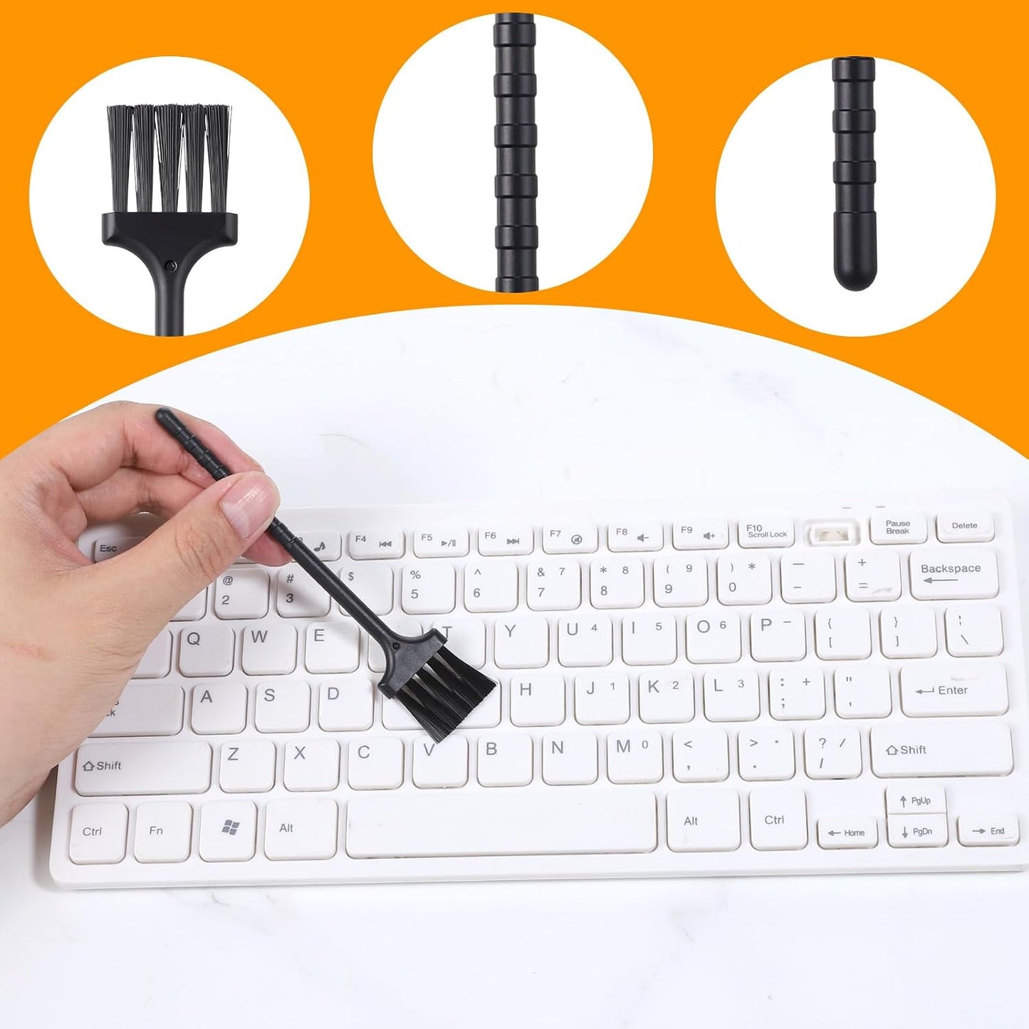 Bewudy 10 PCS Mini Keyboard Cleaning Brushes Kit, Anti-Static Electronic Dust Cleaning Brushes with PP Bristles