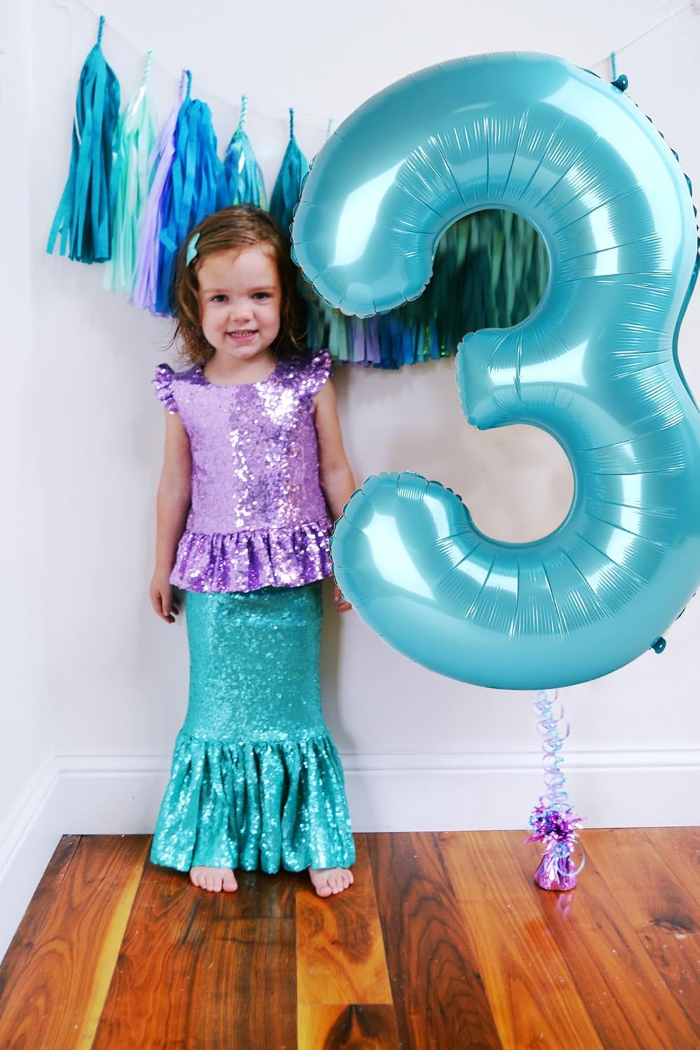 Skiennix 40-Inch Pastel Blue Number Balloons - Perfect for 2nd, 12th, 21st Birthday & Celebration Decor