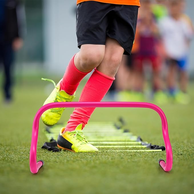 Wettarn 12 Pcs 9" Speed Training Agility Hurdles for Athletes Reliable Training Hurdle Plyometric and All Purpose Practice Equipment for Soccer Basketball Football