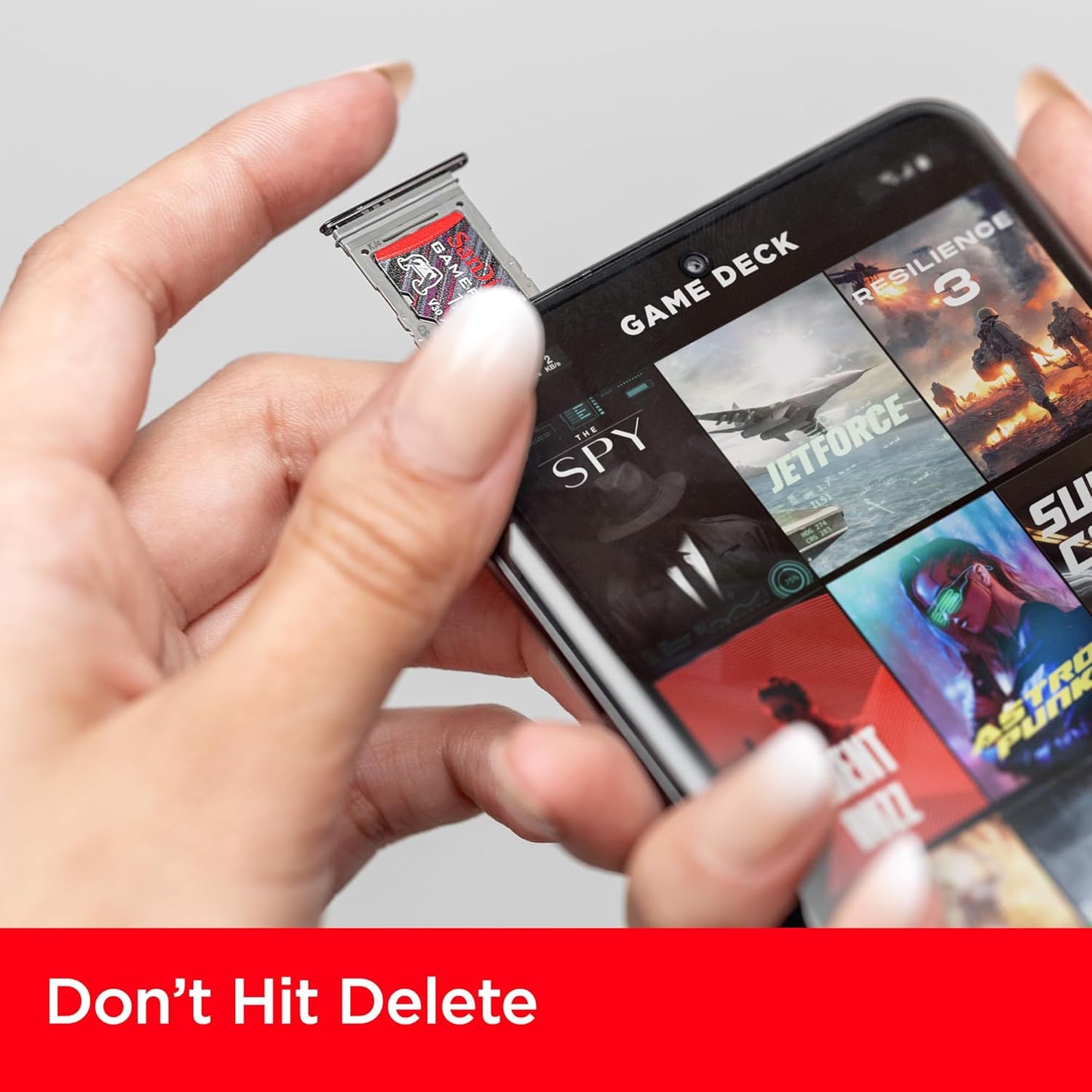Sandisk 128GB 190MB/s, SDSQXAA-128G-GN6XN Gameplay microSD Memory Card for Mobile Gaming - Up to for Handheld Console