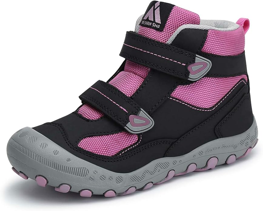 Mishansha Kids Hiking Boots Toddler Girls Boys Hiking Shoes Water-Resistant Anti-Collision Non-Slip Athletic Outdoor Trekking Boots