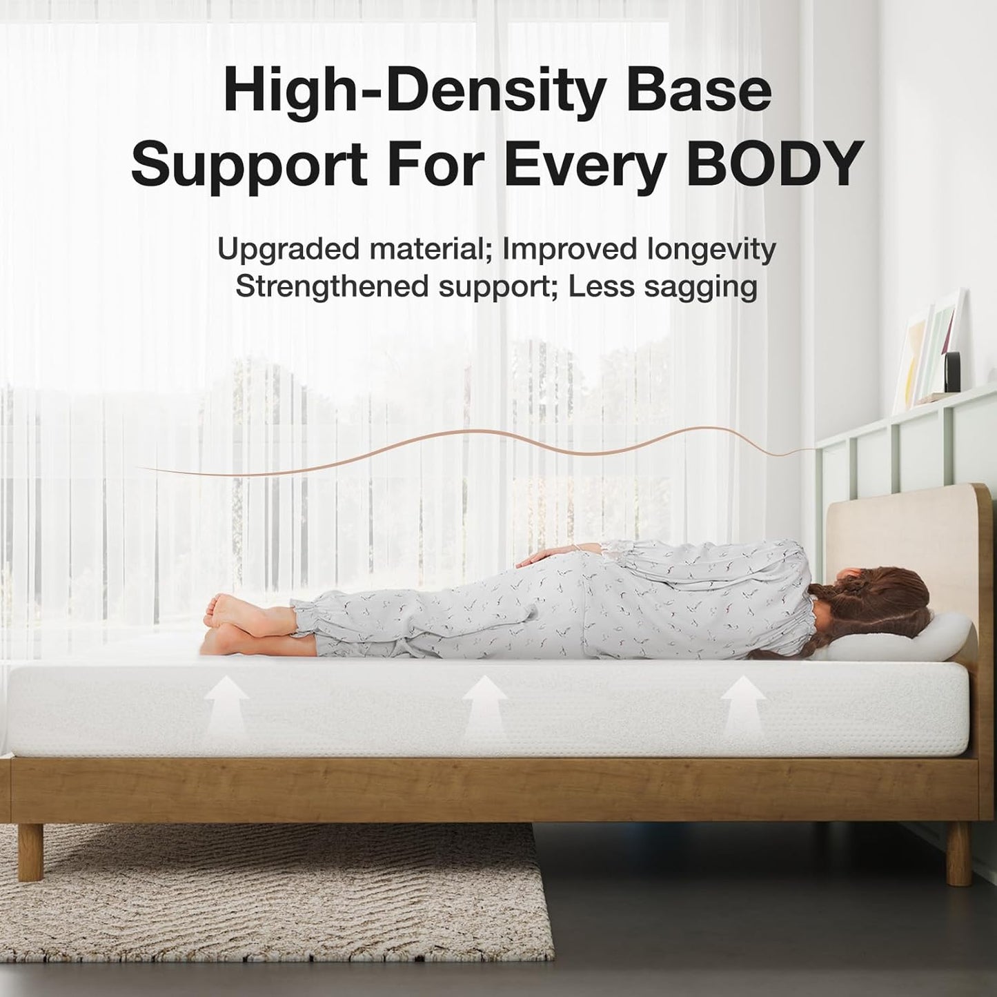 Novilla Gel Memory Foam Mattress - 5 Inch Queen Size for Cooling Sleep & Pressure Relief | CertiPUR-US Certified