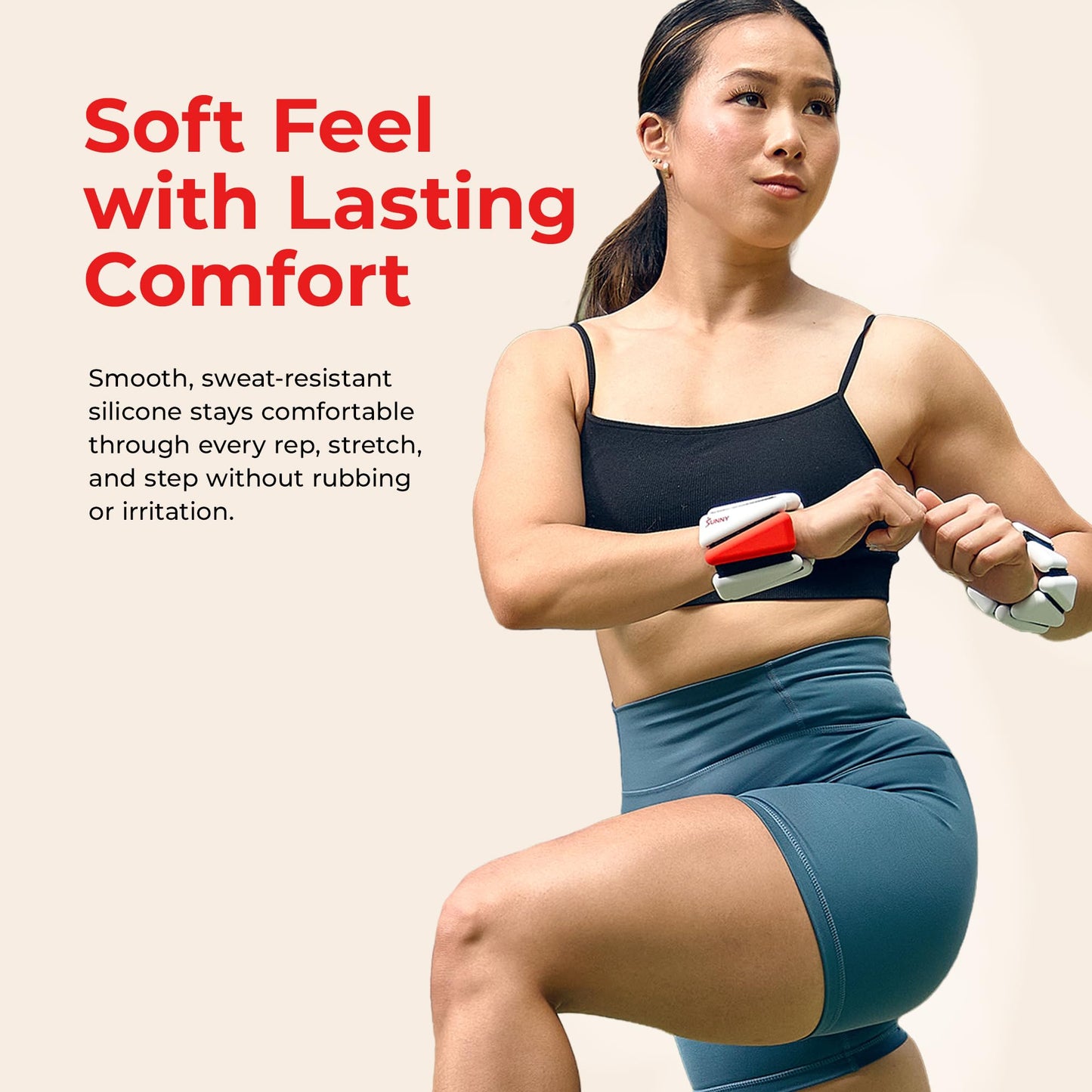 Sunny Health & Fitness Ankle Weights for Women & Men – Adjustable Wrist, Arm & Leg Weights in 1-2 lb Pairs | Ideal for Walking, Pilates, Yoga, Cardio & Strength Training