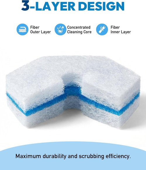 Clorox Toilet Wand Refills - 50 Disposable Heads for Deep Cleaning & Instant Foam