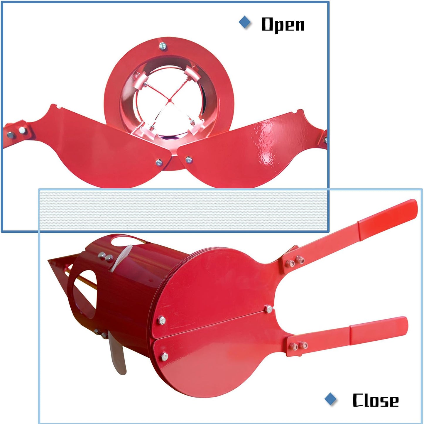 NULTRUMA Big Bag Dispenser Bulk bBag Unloader Dischargers for Farms Construction Industry(Red)