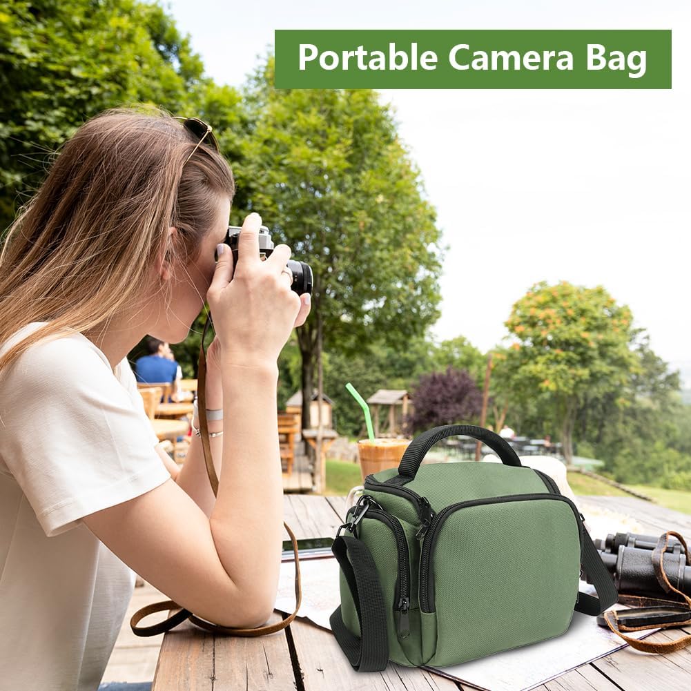 Ainiv Backpack, Backpacks DSLR Camera Bag, Waterproof Anti-Shock SLR Camera Case, Large Adjustable Shoulder Strap
