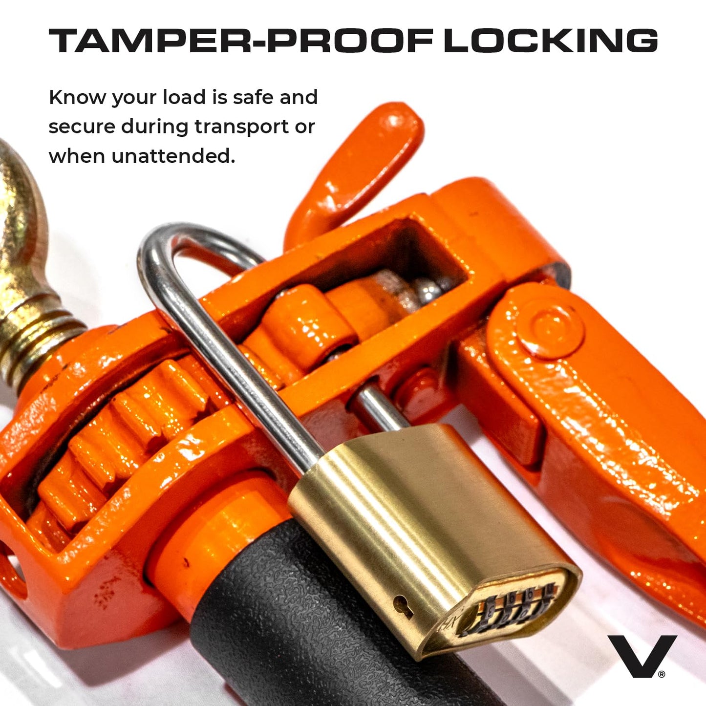 VULCAN Folding Handle Load Binder (Four Pack) with 2 Grab Hooks - Ratchet Style - 7100 Pound Safe Working Load (Works with 5/16 Inch or 3/8 Inch Grade 70 and Grade 80 Chain)