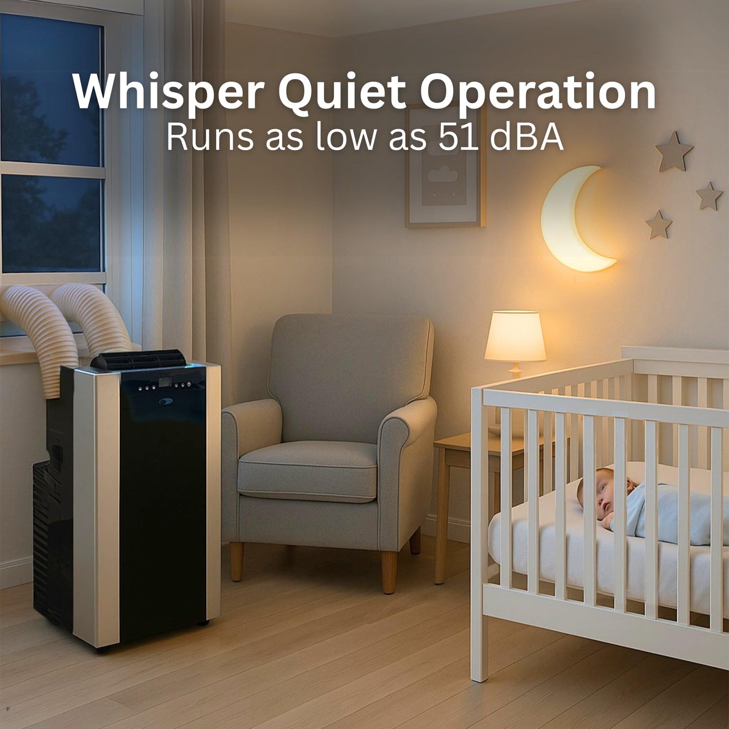 Whynter Portable Air Conditioner 14,000 BTU with Dual Hose Dehumidifier & Cooling Fan for 500 Sq Ft Rooms, Includes AC Unit Window Kit, ARC-14S (9,500 SACC)